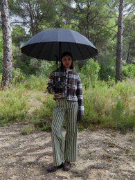 Barefoot Plaid Brown Jacket