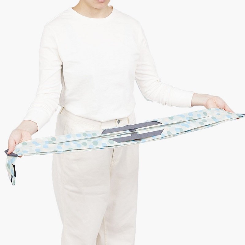 Shupatto bolsa de la compra plegable compacta talla L - Hailstones (Arare)