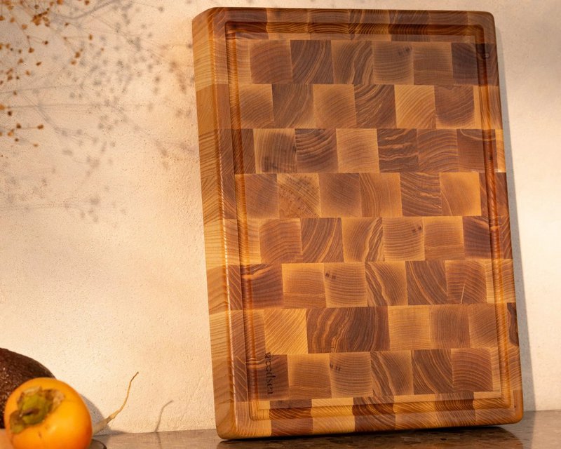 Planche à découper en bois de bout Woodstone - Frêne