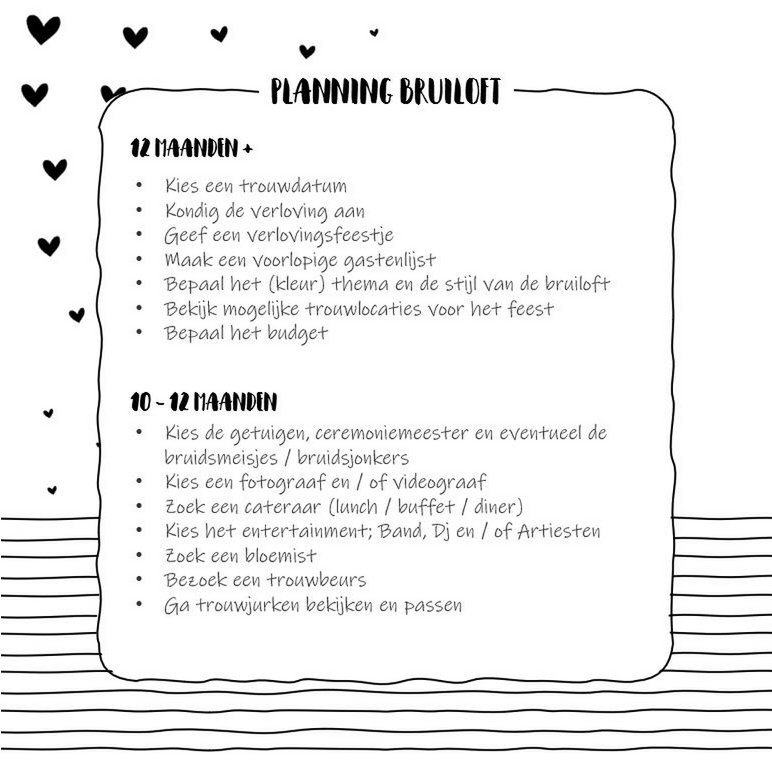 Fill-in Book SilliBeads - My Wedding Planner Fill-in Book - Relié Wire-o (GAMME NOIR/BLANC)