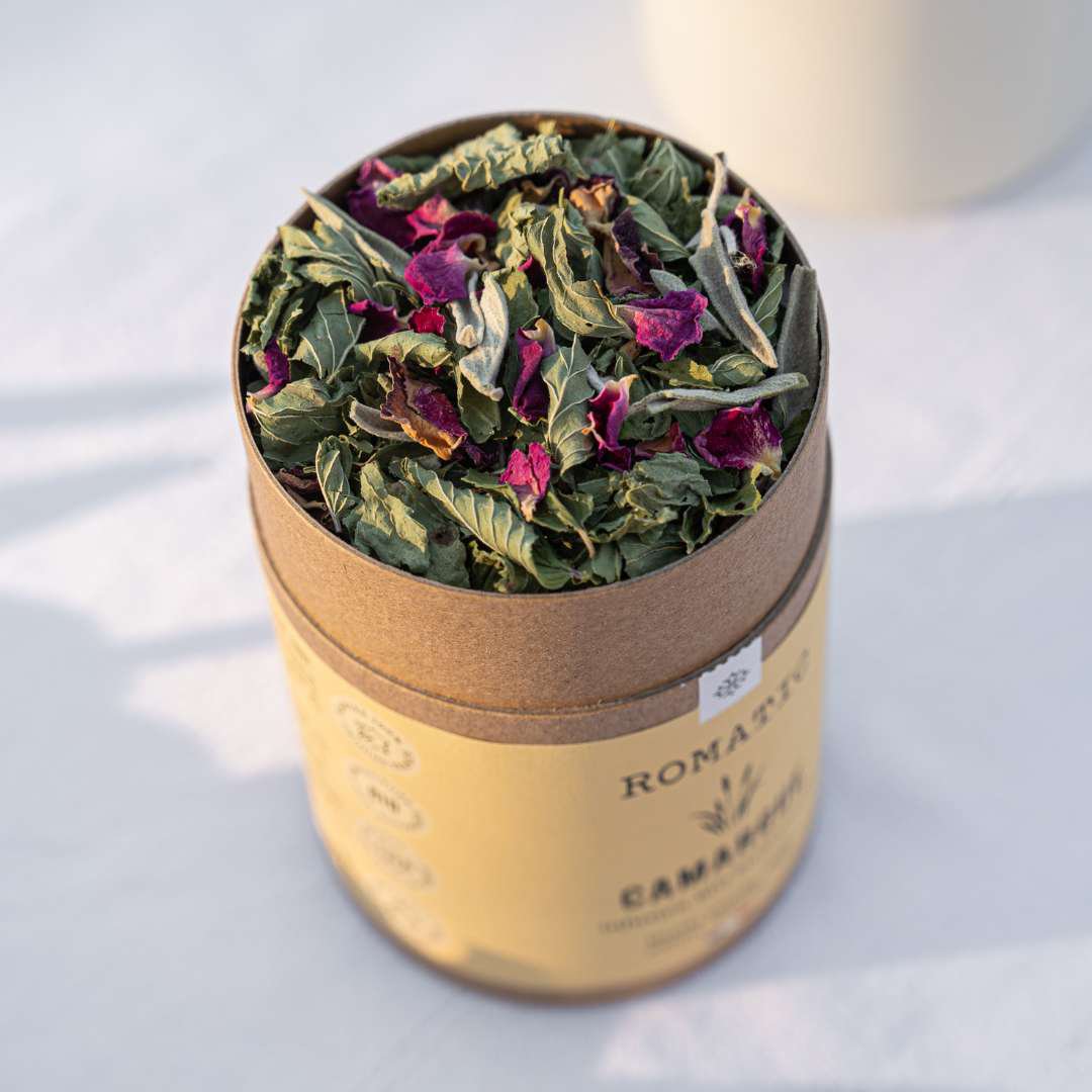 CAMARGUE biologische infusie 35g - pepermunt - salie - citroenmelisse - lavendel - roos