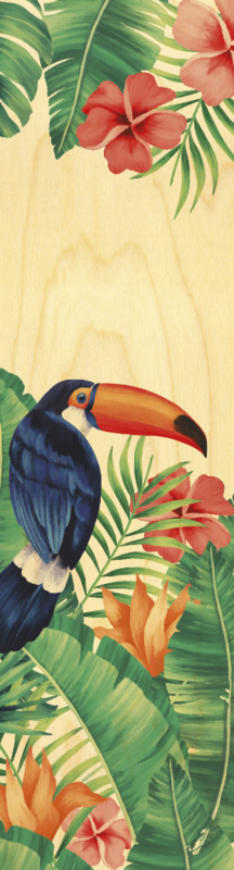 TOUCAN BIRDS WOODEN PAGE MARK