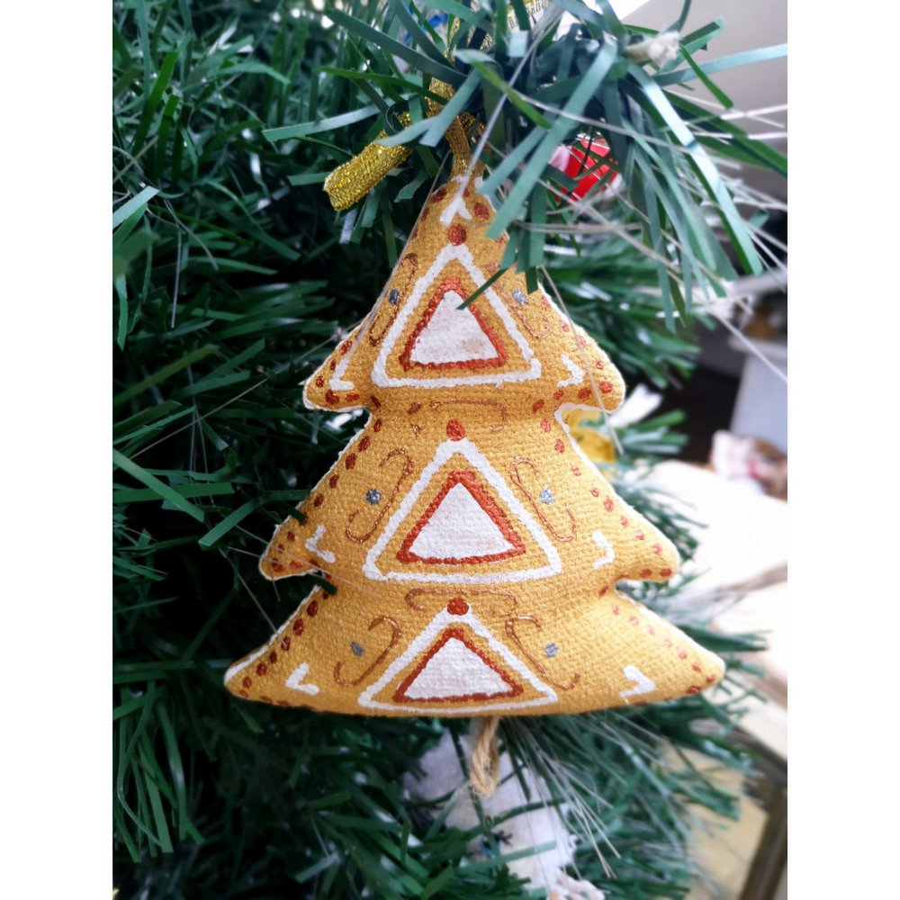 Golden Christmas tree