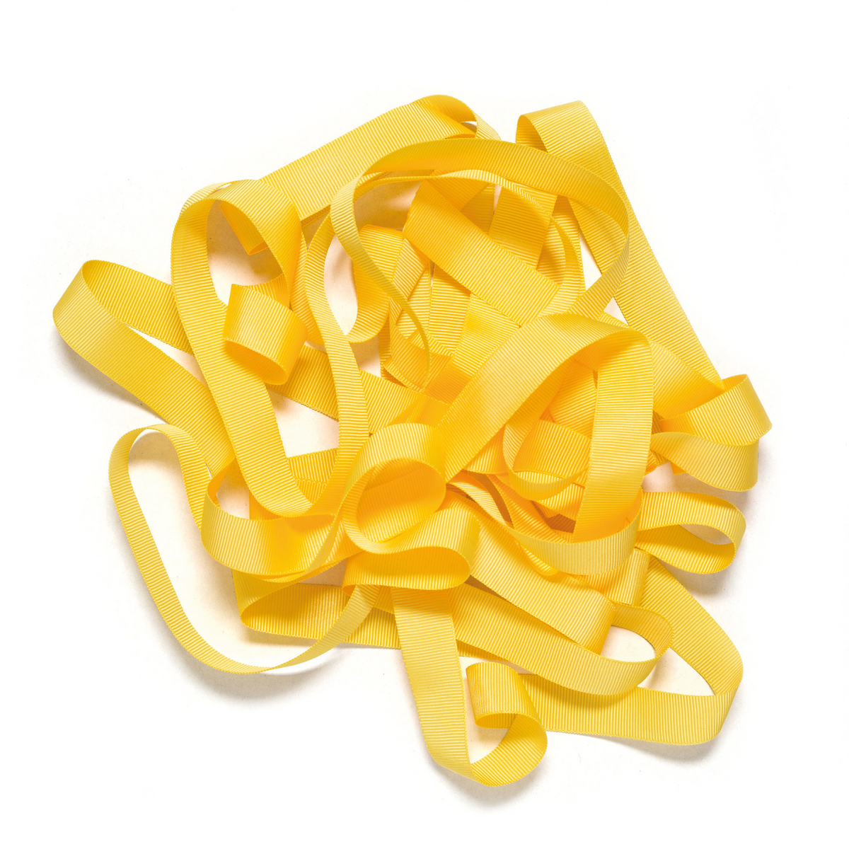 Geschenklint zonnegeel, geel lint gemakkelijk te binden, 16 mm x 5 m neon maïsgeel grosgrain lint voor het verpakken van geschenken