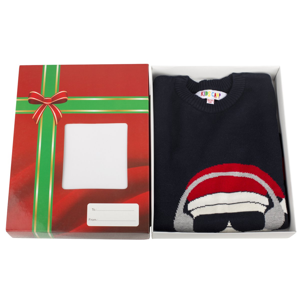 Sweater de Navidad Niños - Santa Claus Navy