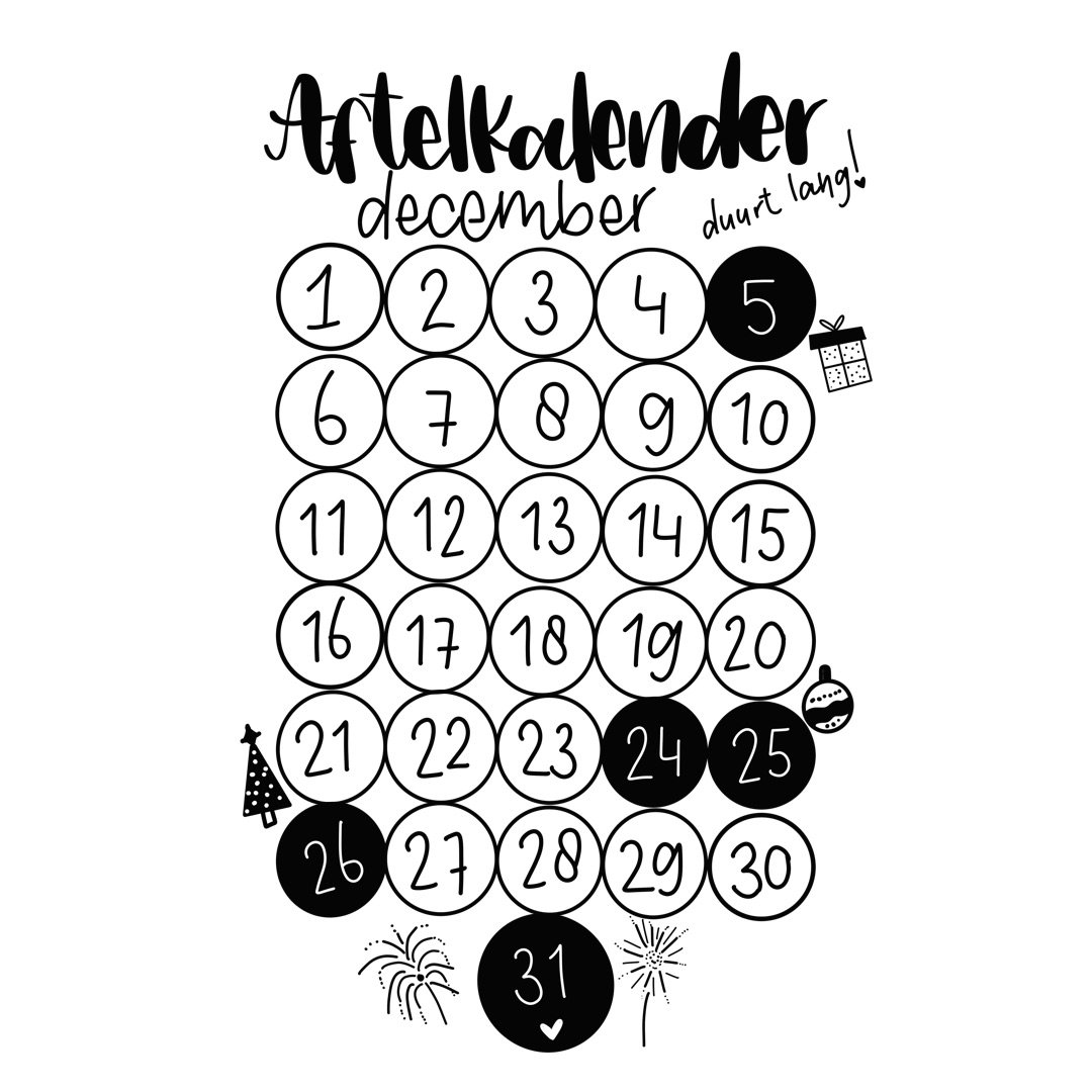 Aftelkalender december A5