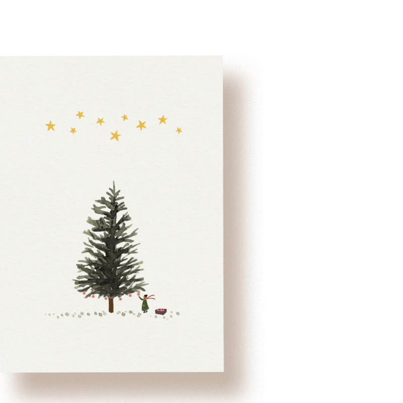 fir tree | postcard