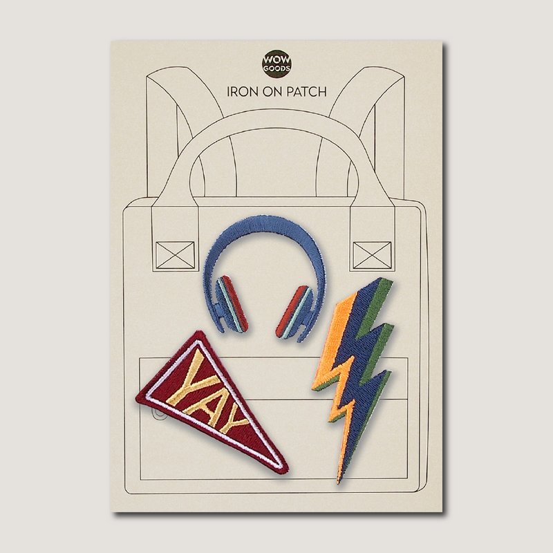 Strijkapplicatie - Yay a lightning headphone