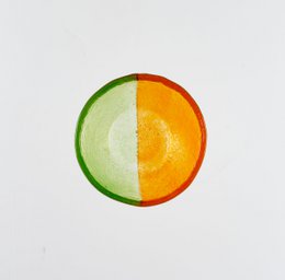 Artisano Bowl XS 9x4 Green & Orange
