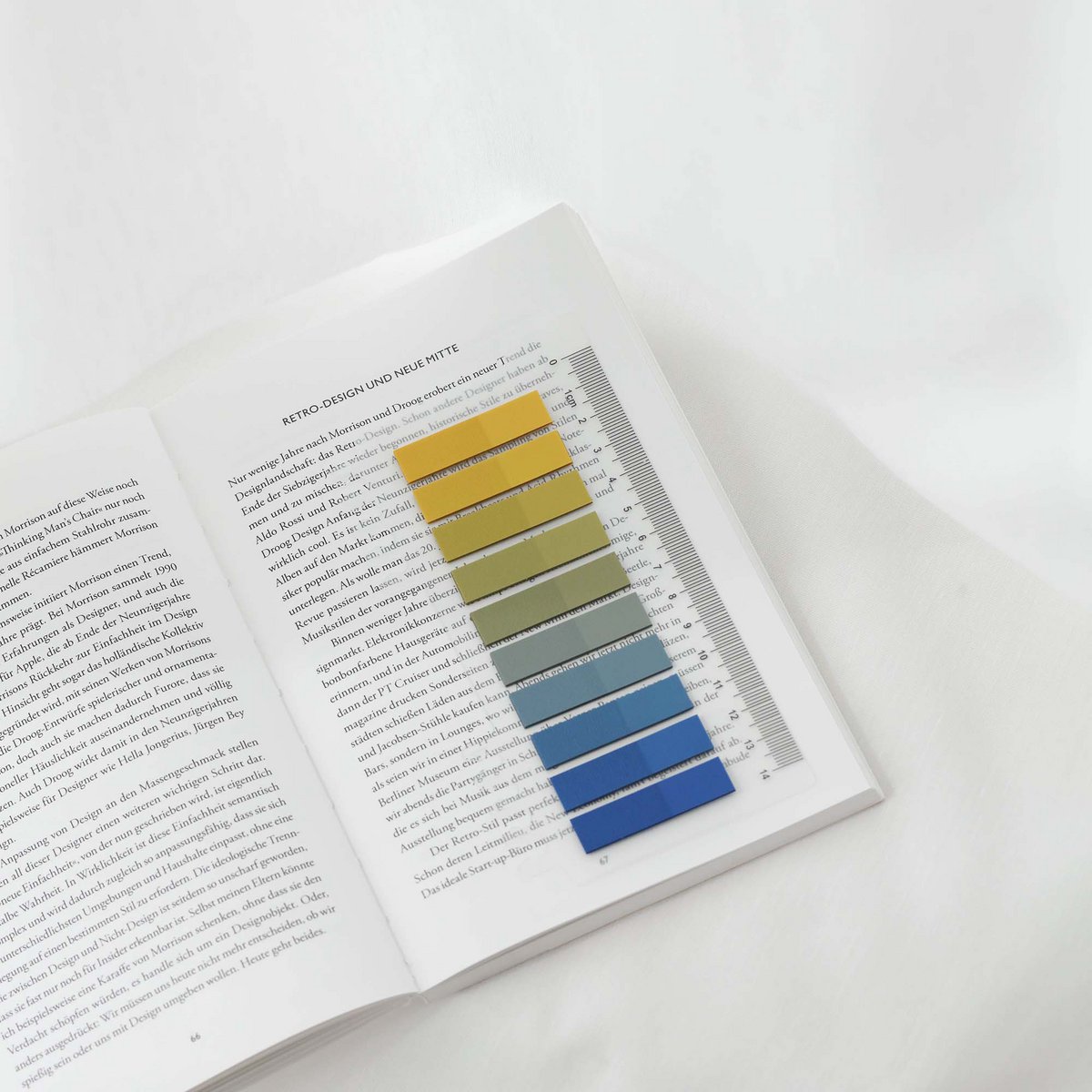 Sunflower Sky | Ordinate Sticky Notes | Transparent Haftnotizen zum Markieren | Haftstreifen | Seitenmarkieren Bürobedarf