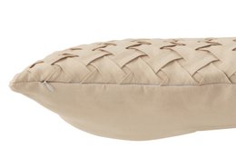 J-Line kussen Gewoven - polyester - beige