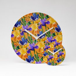 PETITE ORCHID MDF vægur / vægur ⌀13cm