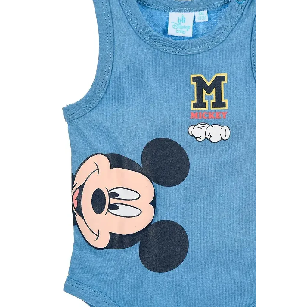 Sæt med 2 Babyvest Bodysuits, Mickey