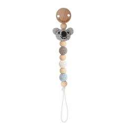 Crocheted pacifier chain Koala COCO (organic)