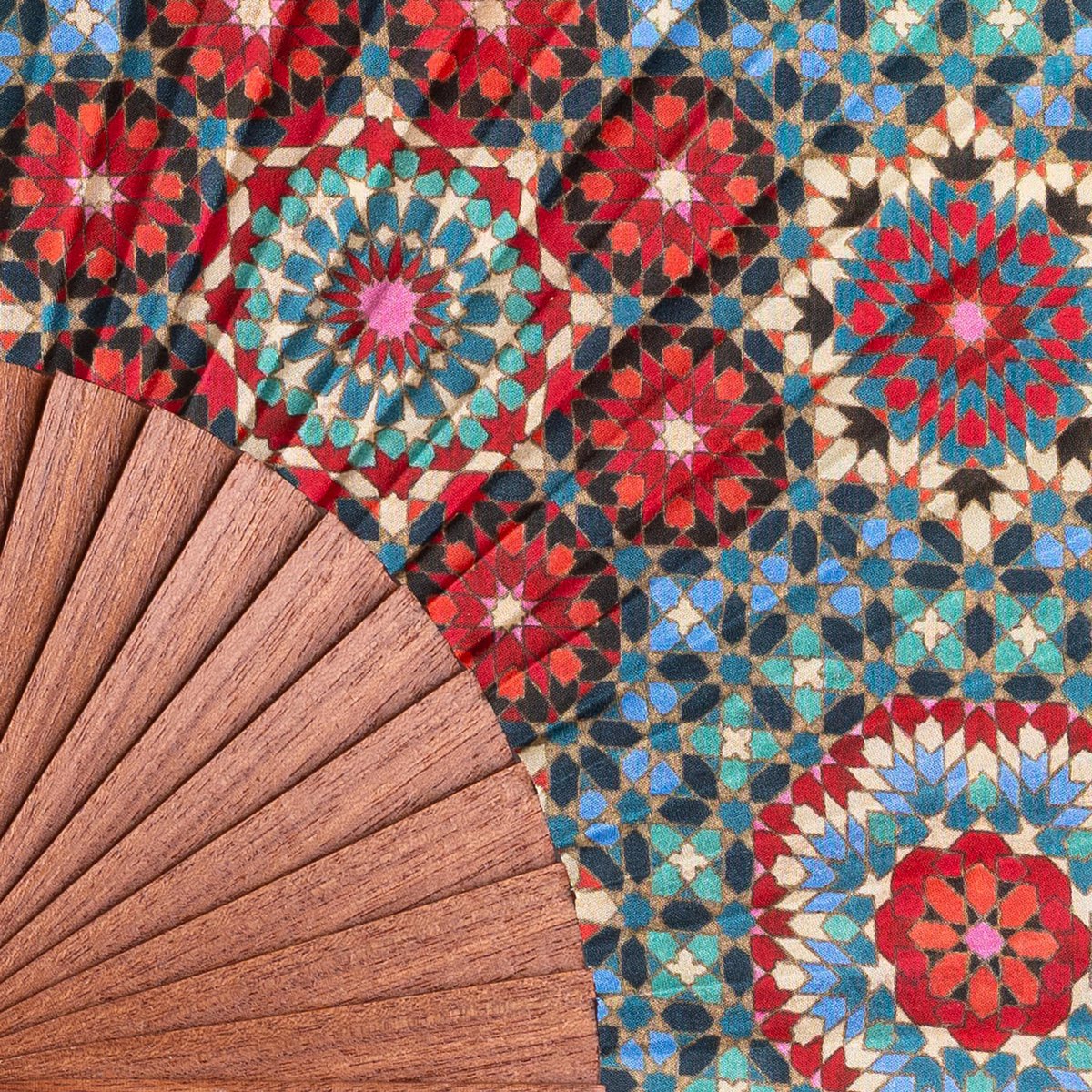 Folding Silk Fan Baraka V1