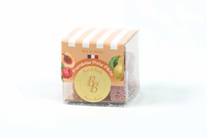 Fruit Jelly Mix: Framboos, peer en perzik (doos van 180 g)