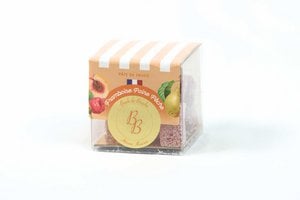 Fruit Jelly Mix: Framboos, peer en perzik (doos van 180 g)