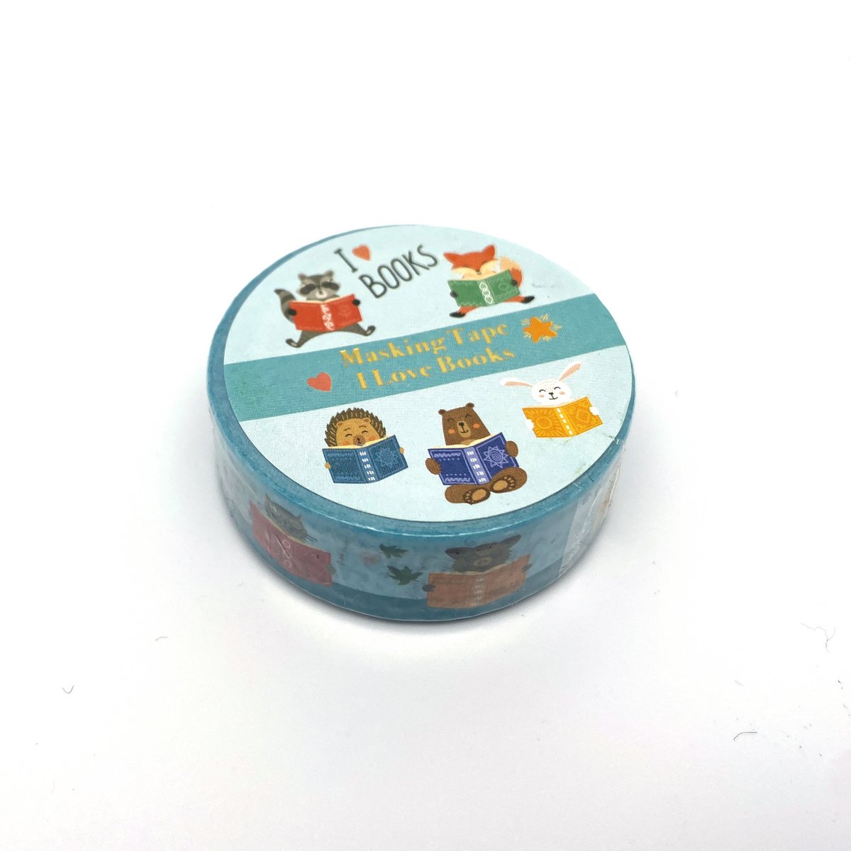 Washi Tape "I Love Books" - Reading animals for creative book lovers