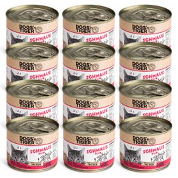 Dogs’n Tiger Adult Premium Cat Food Feast, karma mokra, bezzbożowa, wołowina