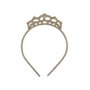 Hairband Crochet Crown Silver