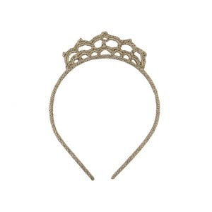 Hairband Crochet Crown Silver