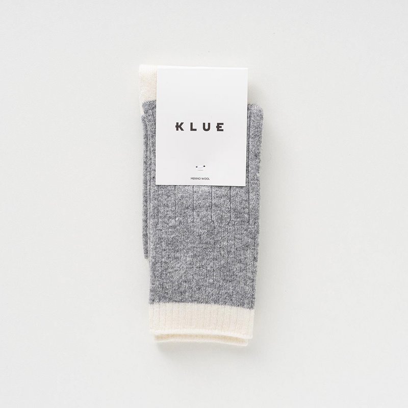 Klue merino wollen sokken Band | 36-40 | Grijs