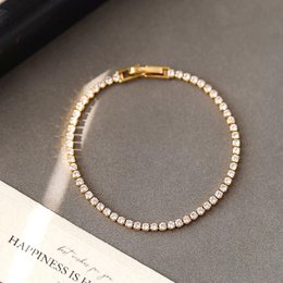 Bracciale tennis dall'aspetto diamante senza tempo