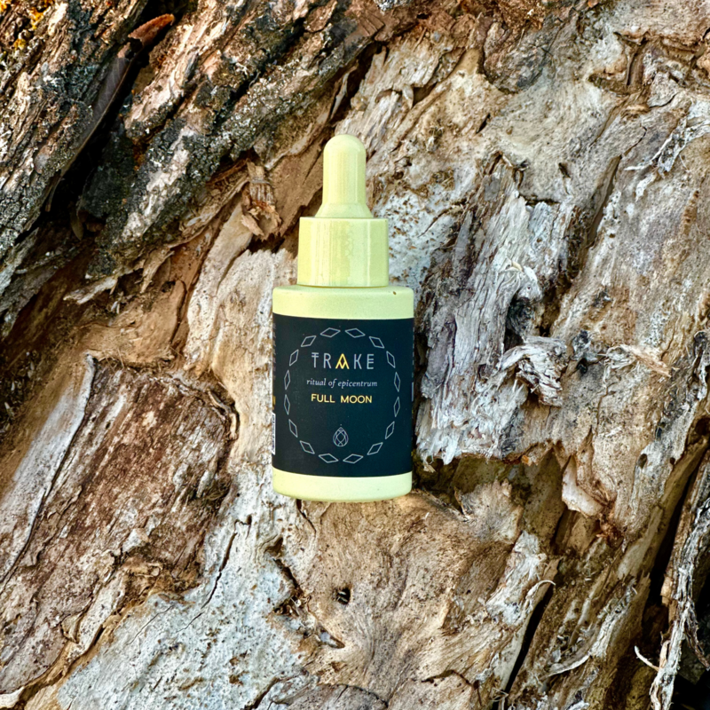 Mélange d'huile essentielle de la pleine lune - Rosemary, géranium, hélichrysum et orange - levage d'humeur, rituel lunaire, beauté propre - 30 ml