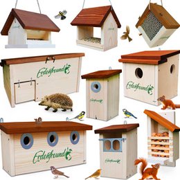 ERDENFREUND® hedgehog house with rat flap