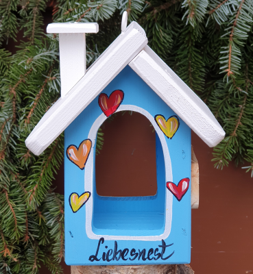 Bird Villa - Feeding House Mountain Hut Mini - "Love Nest"