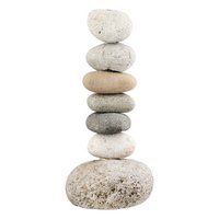 Candle candlestick gray; Natural colors H. 22.5 cm, VE 4