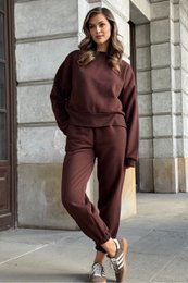 ROSA Sweatshirt – Baumwolle – Schokoladenbraun