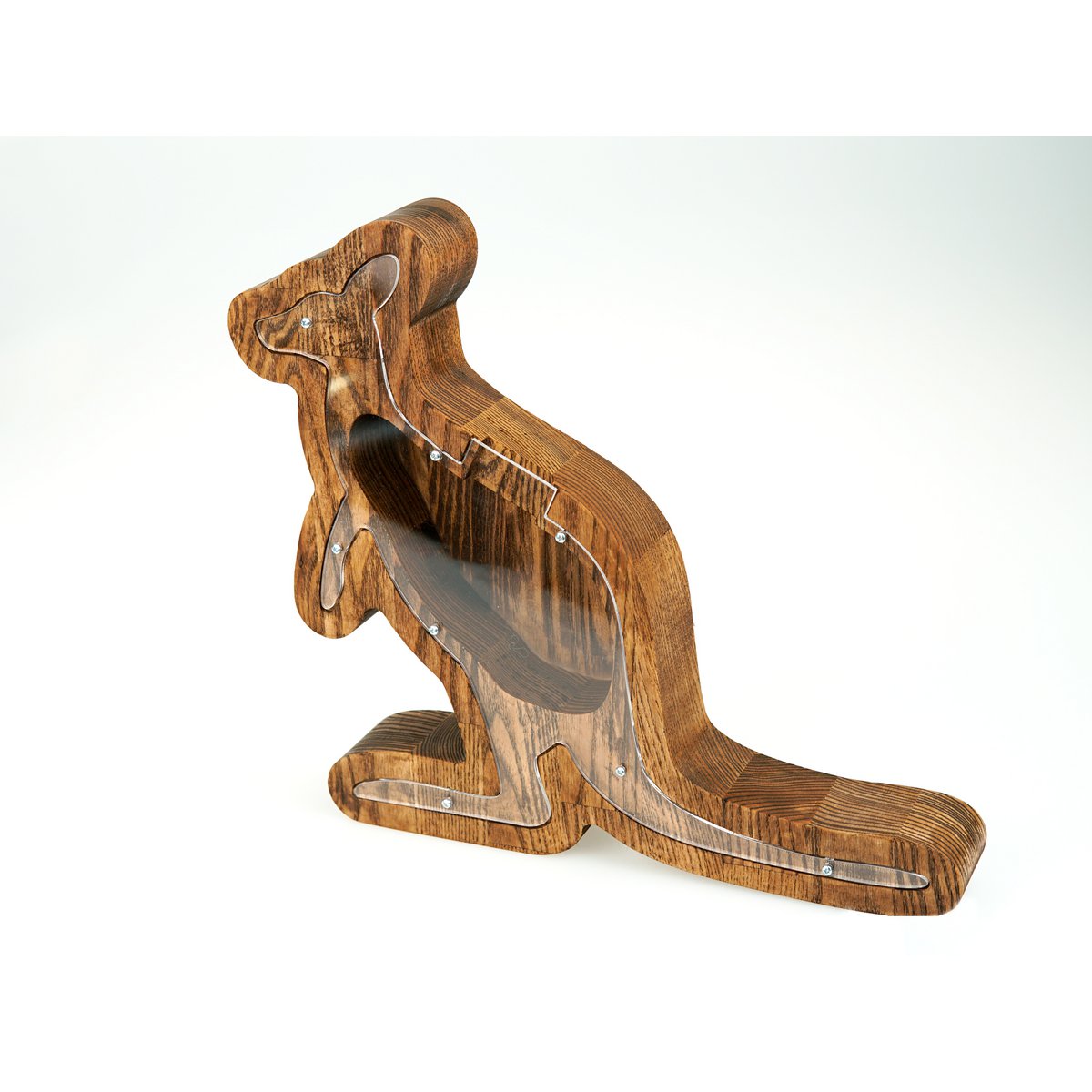 Piggy Bank Kangaroo Braune Farbe
