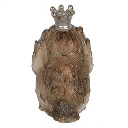Dekobild Vogel 8 cm Beige Polyresin