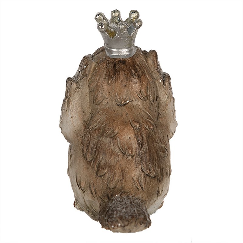 Dekobild Vogel 8 cm Beige Polyresin