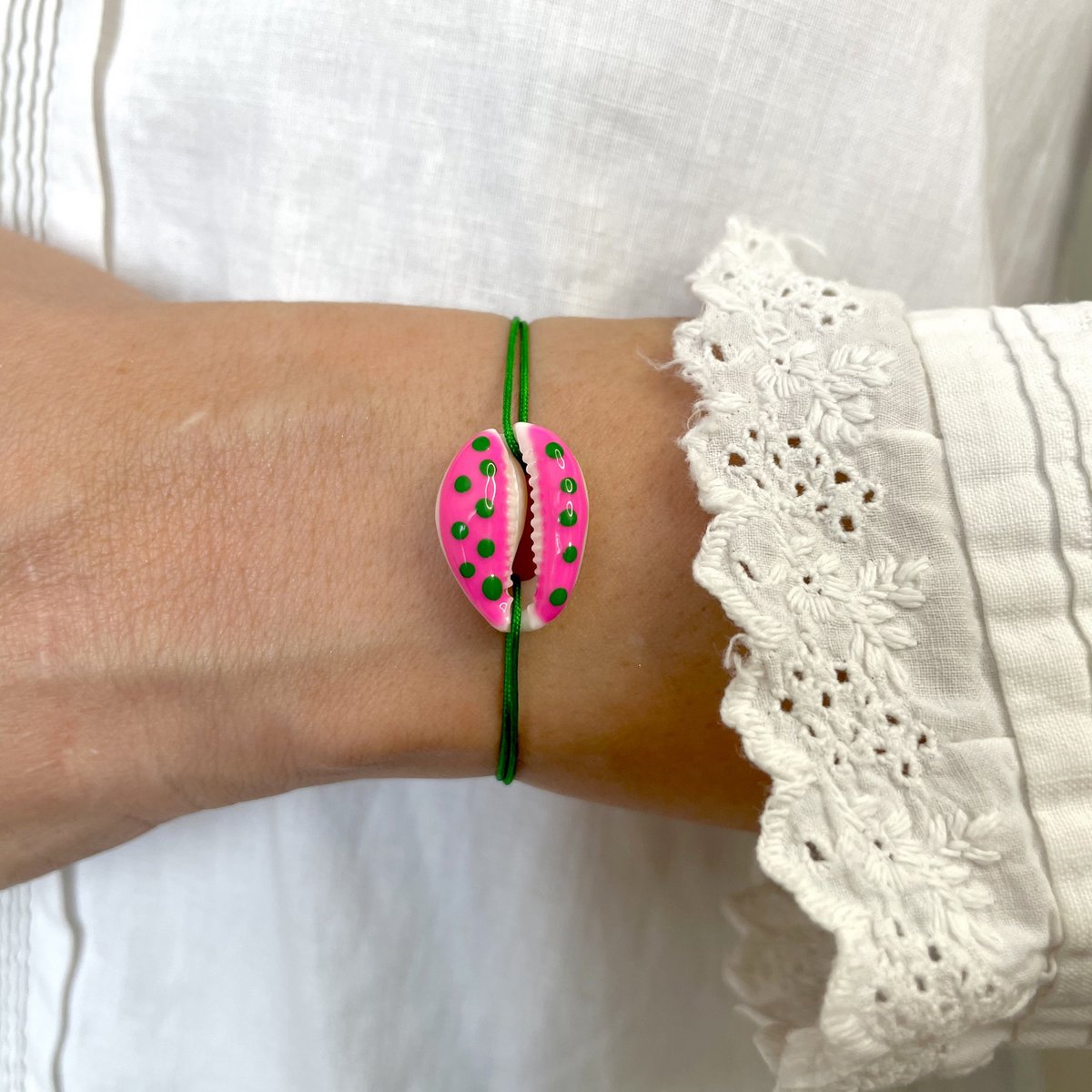 Polka Dot Shell armbånd