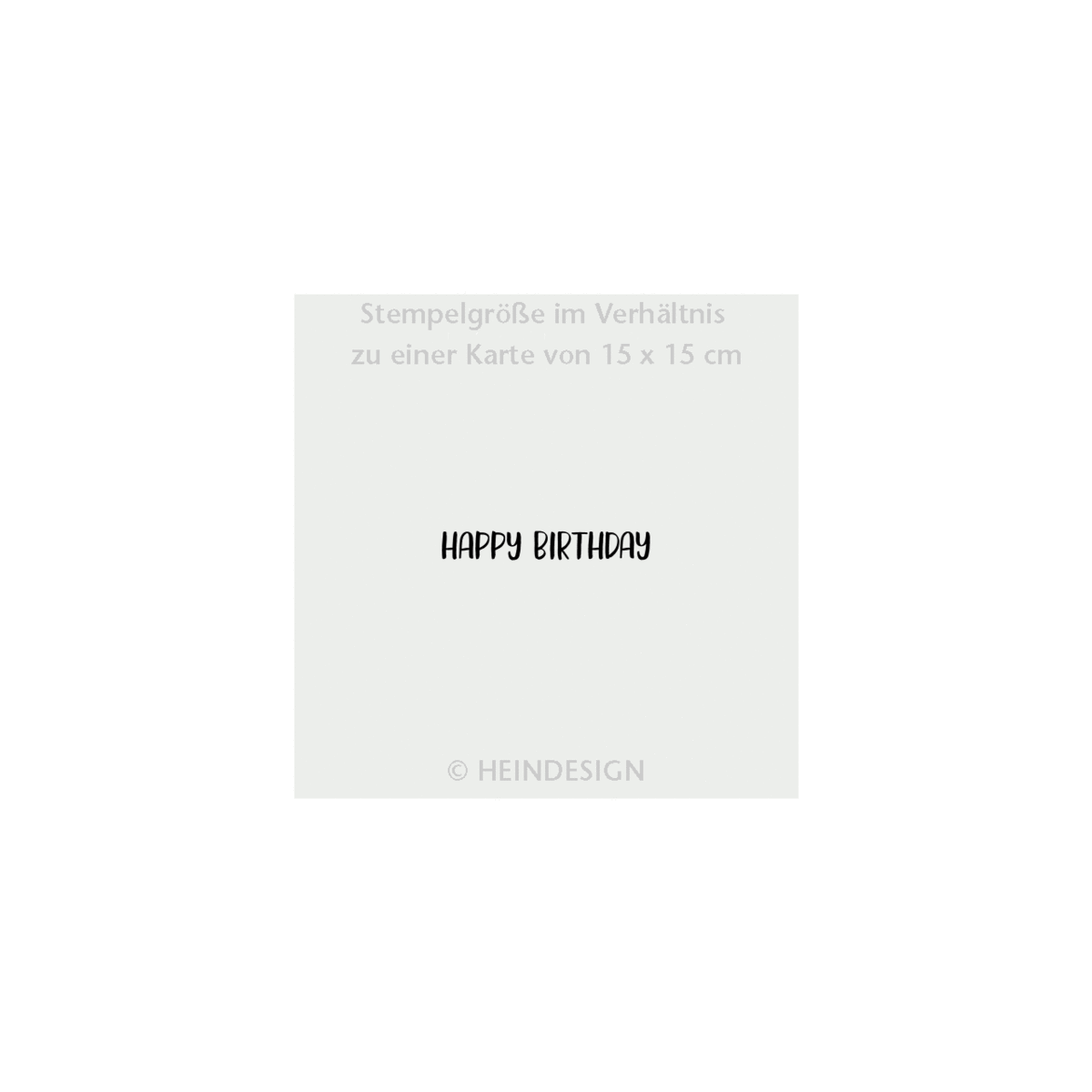 Stempel: Happy Birthday