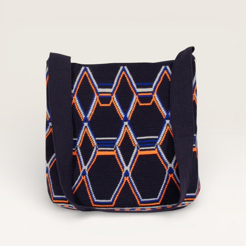 Geometrisk oval crossbody-taske | Flåde