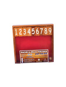 Logic Giochi Board Game Shut the Box, LG187, 24x24x4cm color velvet green