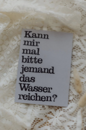 Gestempelte Postkarte "Wasser reichen"
