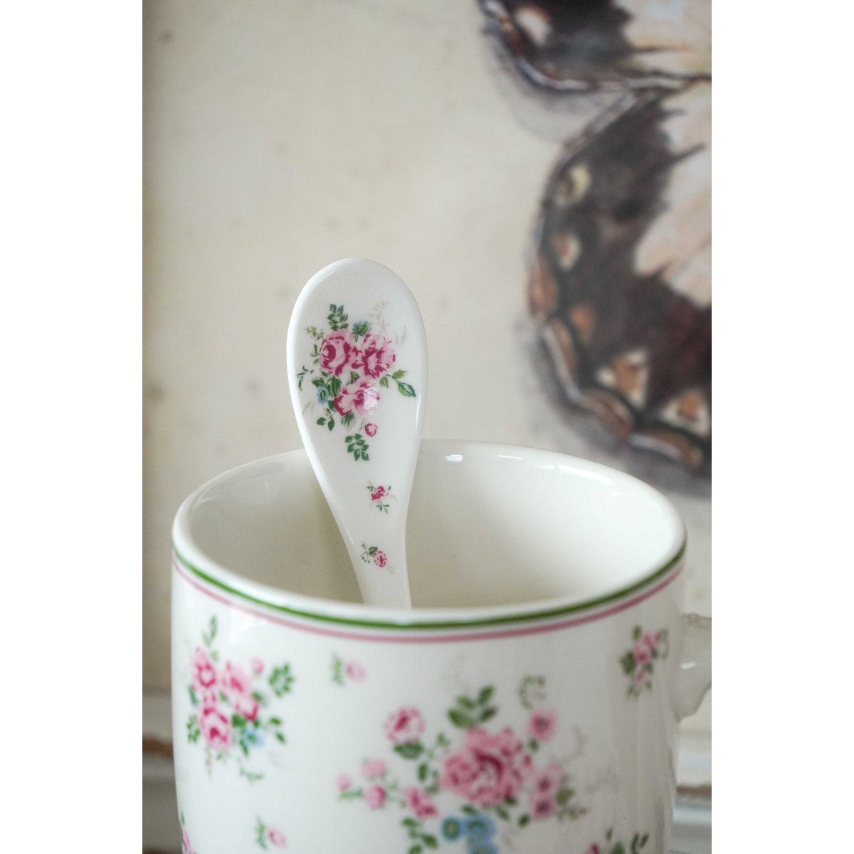 Porseleinen lepel Lisa 13 cm Isabelle Rose