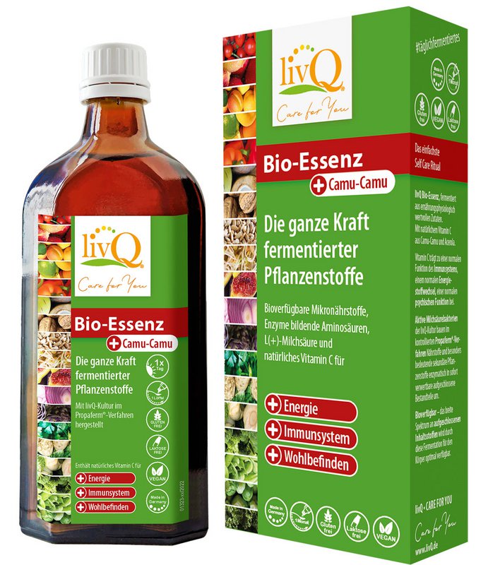 livQ Bio-Essenz Camu-Camu, fermented + lactic acid bacteria + vitamin C