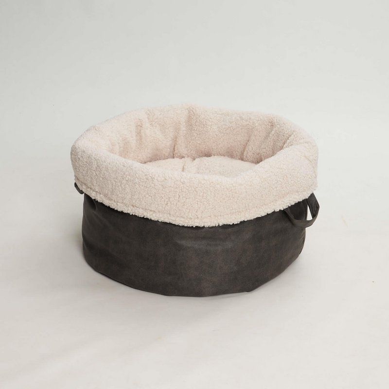 Hundekörbchen Shopper Little Basket Saddle graphit