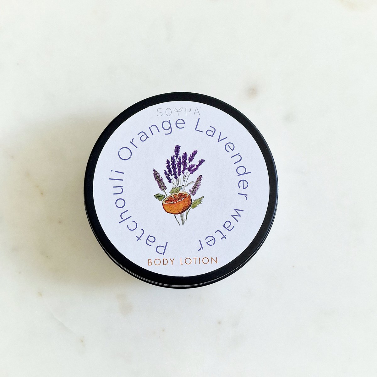 Körperlotion Orange Patchouli Lavendelwasser (200ml)