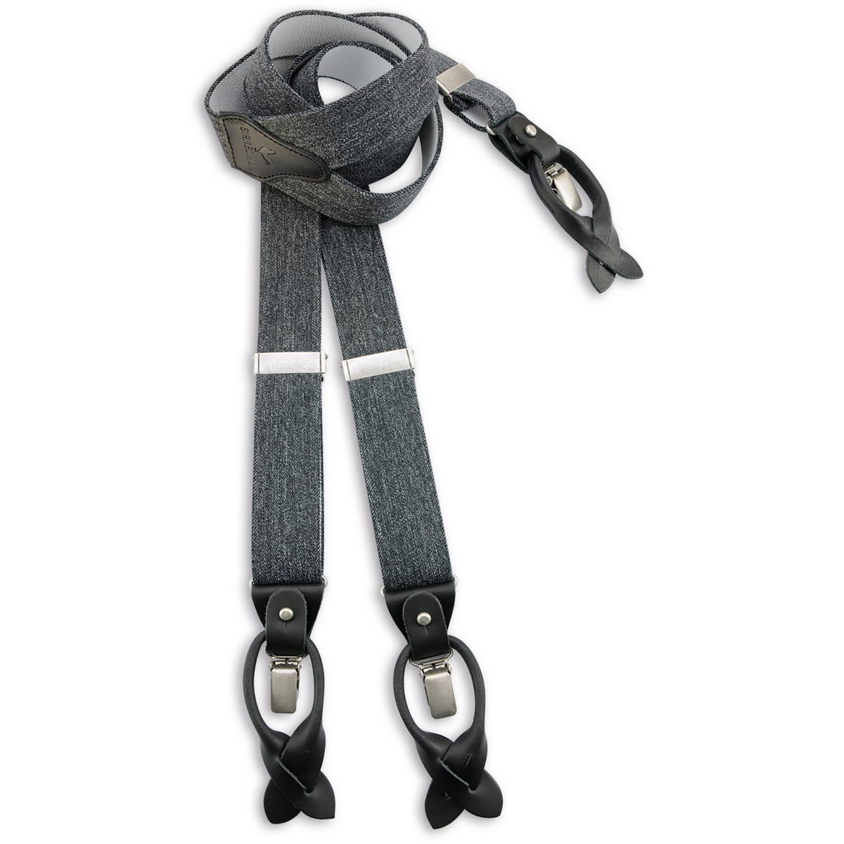 Sir Redman deluxe suspenders Denim Urban black