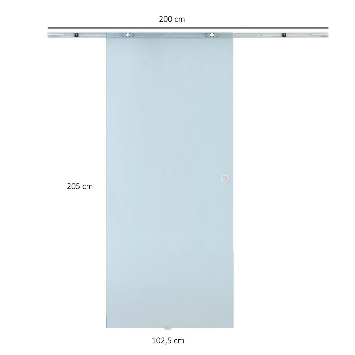 Puerta corredera de cristal puerta corredera puerta de cristal puerta de habitación cristal mate 1025 x 2050 mm
