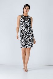 Vestido estampado sin mangas