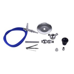 Chicha Fes Silber und Regenbogen und Zange – Narguile – Shisha – 35 cm