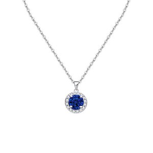 Ronde zirkoon hanger ketting