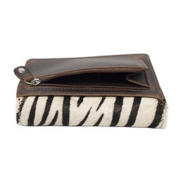 Cartera Mujer Piel Marron Oscuro RFID En 8 Estampas – Arrigo